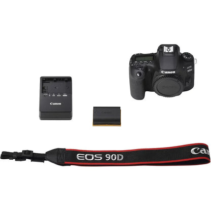 EOS 90D DSLR Camera With Sigma 18-35mm,  EF-S 55-250mm,  EF-S 10-18mm, Soft Padded Case, Memory Card, and More - Triple Lens Set