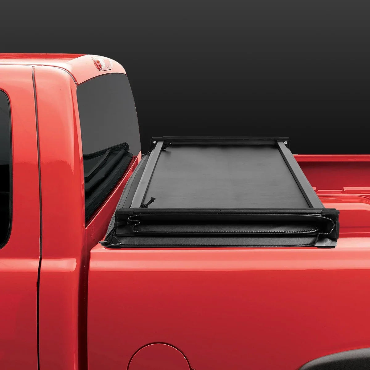 For 2009 to 2022 Dodge Ram 1500 2500 3500 6.5Ft Fleetside Bed Matte Black Soft Top Tri-Fold Adjustable Tonneau wrap Kit