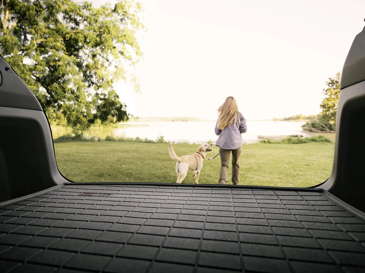 WeatherTech Cargo Trunk Liner with Bumper Protector suitable with 2010-2014 Subaru Outback - Behind 2nd Row Seating With Bumper Protector, Black