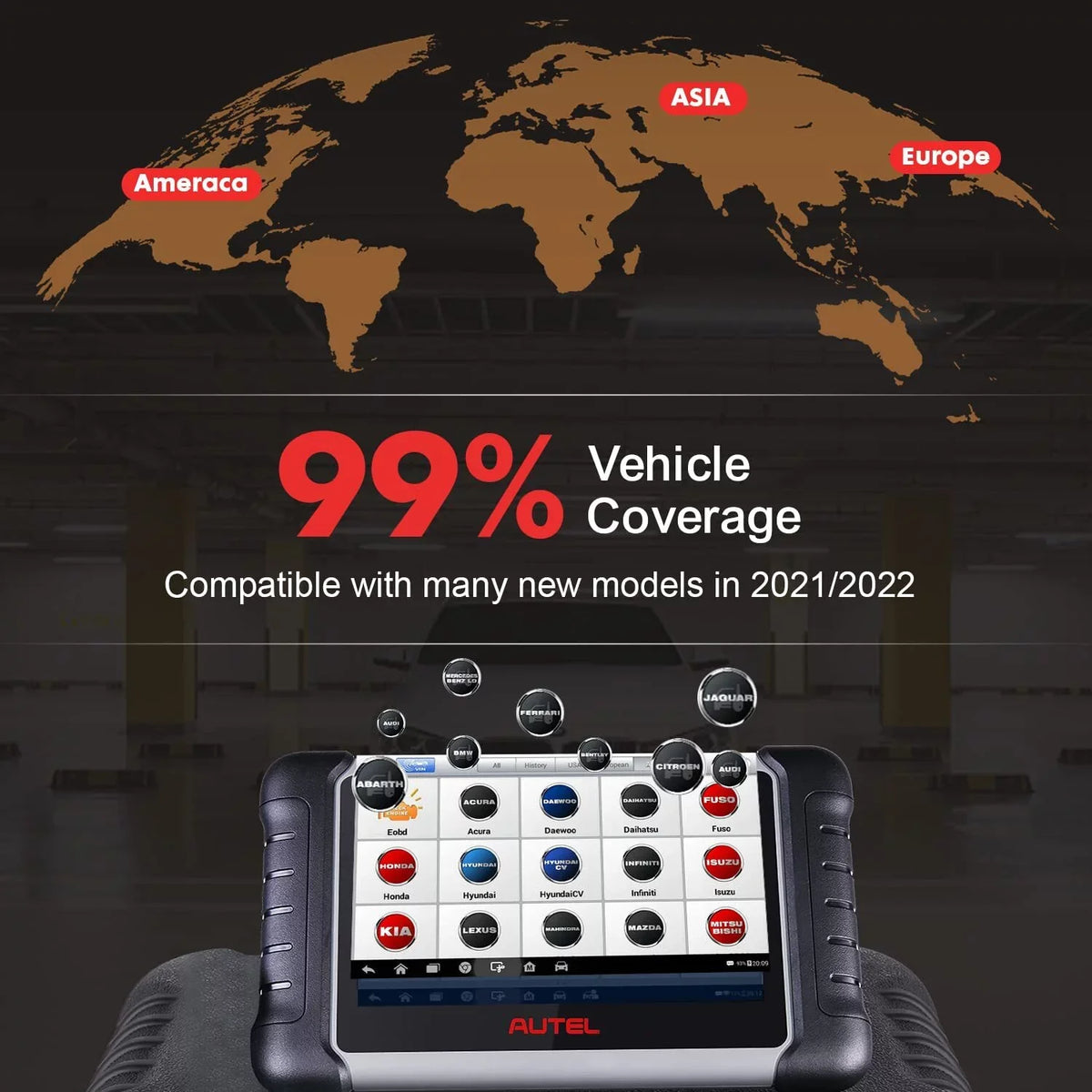 Autel Scanner MaxiDAS DS808K Auto Diagnostic Scan Tool,  ECU Coding,ABS Bleed, Oil Reset,Upgrade of DS708 MP808