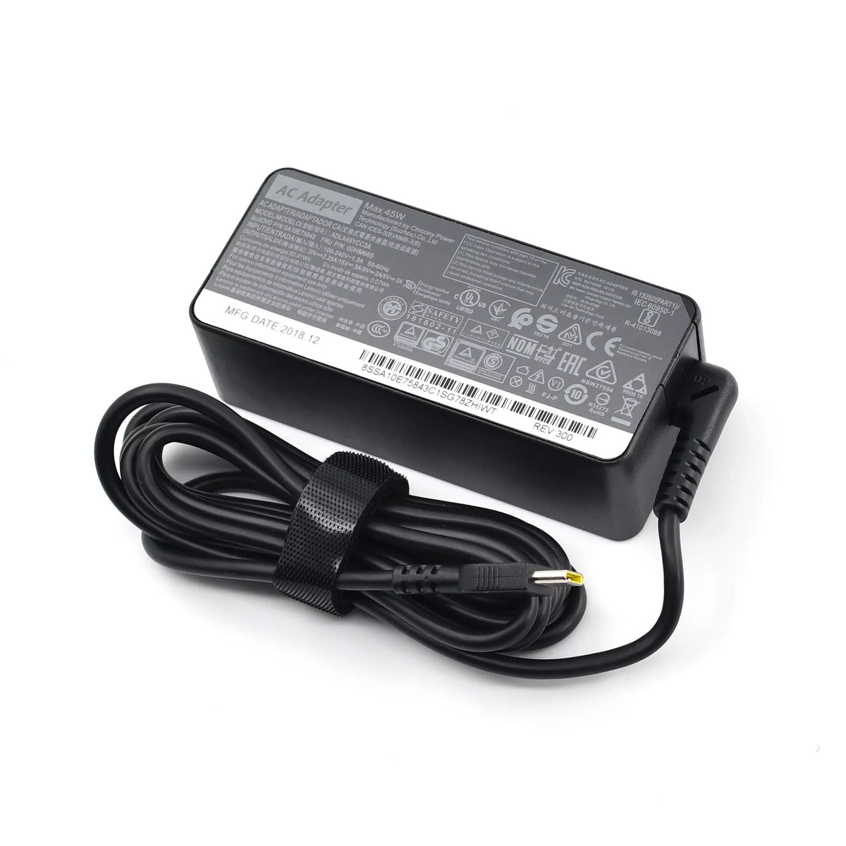 45W USB-C Power Adapter for  Yoga C630, Yoga 910-13, Yoga 720-13, Miix 630-12, IdeaPad 720s-13, Chromebook S330 and C330, GX20N20876