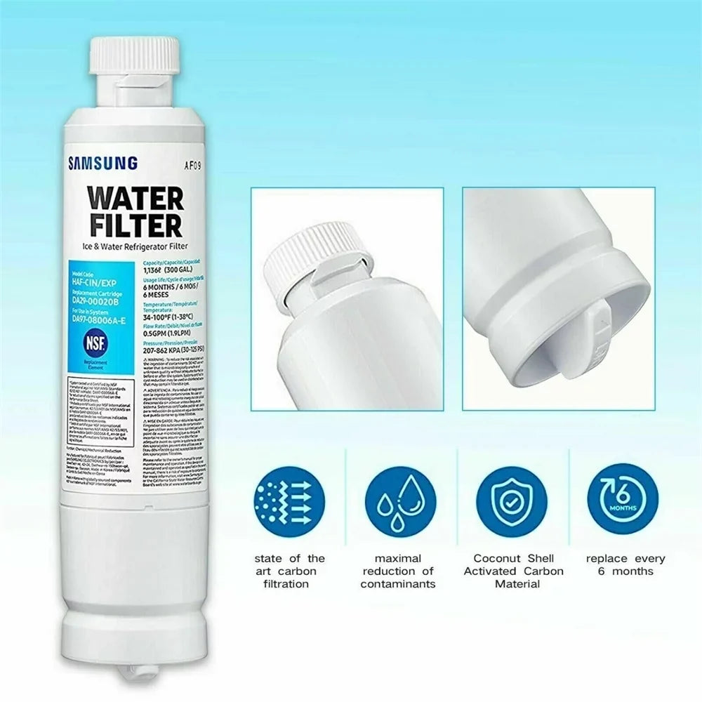 4 Pack DA29-00020B/ HAF-CIN/EXP Replacement Refrigerator liquid Filter