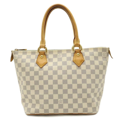Authenticated Used LOUIS VUITTON Louis Vuitton Damier Azur Saleya PM Handbag Tote Bag Shoulder N51186