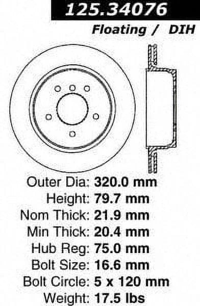 CENTRIC PARTS - HI-CARBON DISC Fits select: 2004-2010  X3