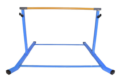 5 Star-TD Gymnastics Training Kip Bar for Kids, Expandable Between 3 FT to 5 FT, Adjustable Height Horizontal Bar Gymnastic Training Fitness Equipment for Home Practice Tumbling (Blue)