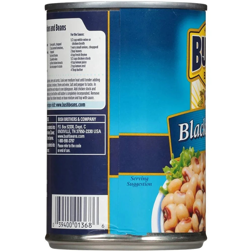 Bush,S Best Baked Beans, Blackeye Peas, 15.8 Oz (Pack Of 6)