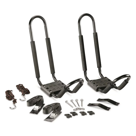 Guide Gear Universal Kayak Canoe Roof Rack, Car Top Cargo Carrier, J-bar