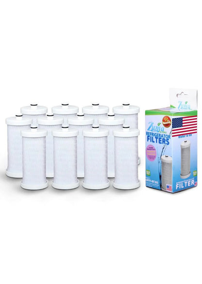ZUMA Brand , liquid and Ice Filter , Model # OPFF-RF300 , suitable with Frigidaire® 204389101 - 12 Pack - Made in U.S.A.