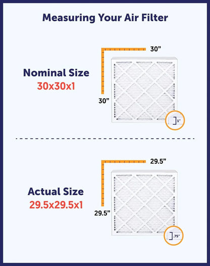 Filter King 15.5x39x1 Air Filter | 4-PACK | MERV 8 HVAC Pleated A/C Furnace Filters | MADE IN USA | Actual Size: 15.5 x 39 x .75"