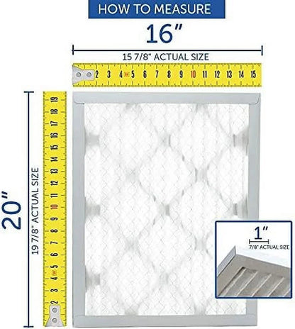 appropriate With Replacement For FC100A1037 20" X 25" X 5" (Actual Size: 19 7/8" X 24 7/8" X 4 3/8") MERV 13 2-Pack
