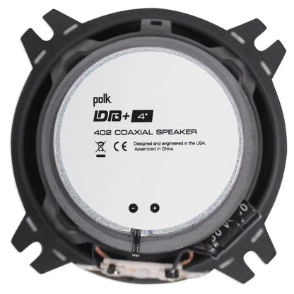 (2) Polk Audio DB402 4" 270w Car/Marine/ATV/Motorcycle Speakers+Speaker