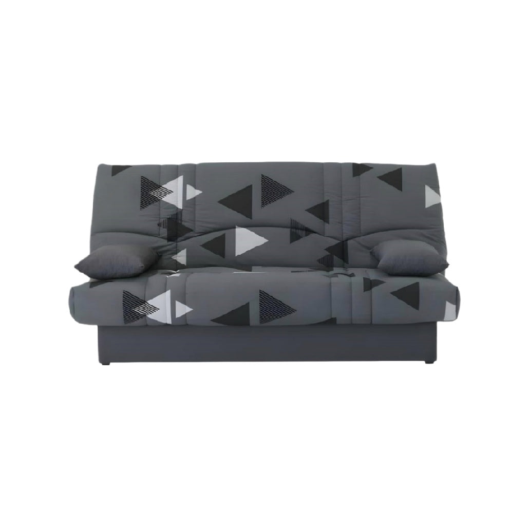 Sofa convertible en tissu pour salon avec coussins - 190 x 90 x 85