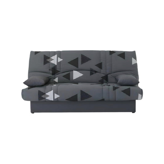 Sofa convertible en tissu pour salon avec coussins - 190 x 90 x 85