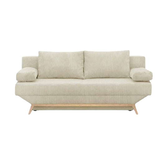 Sofa for living room seating in fabric - 200 x 90 x 85