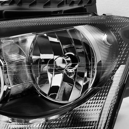 AKKON - For Chrysler Pacifica SUV Black Bezel Headlights Headlamp Front Lamps Replacement Left + Right Pair