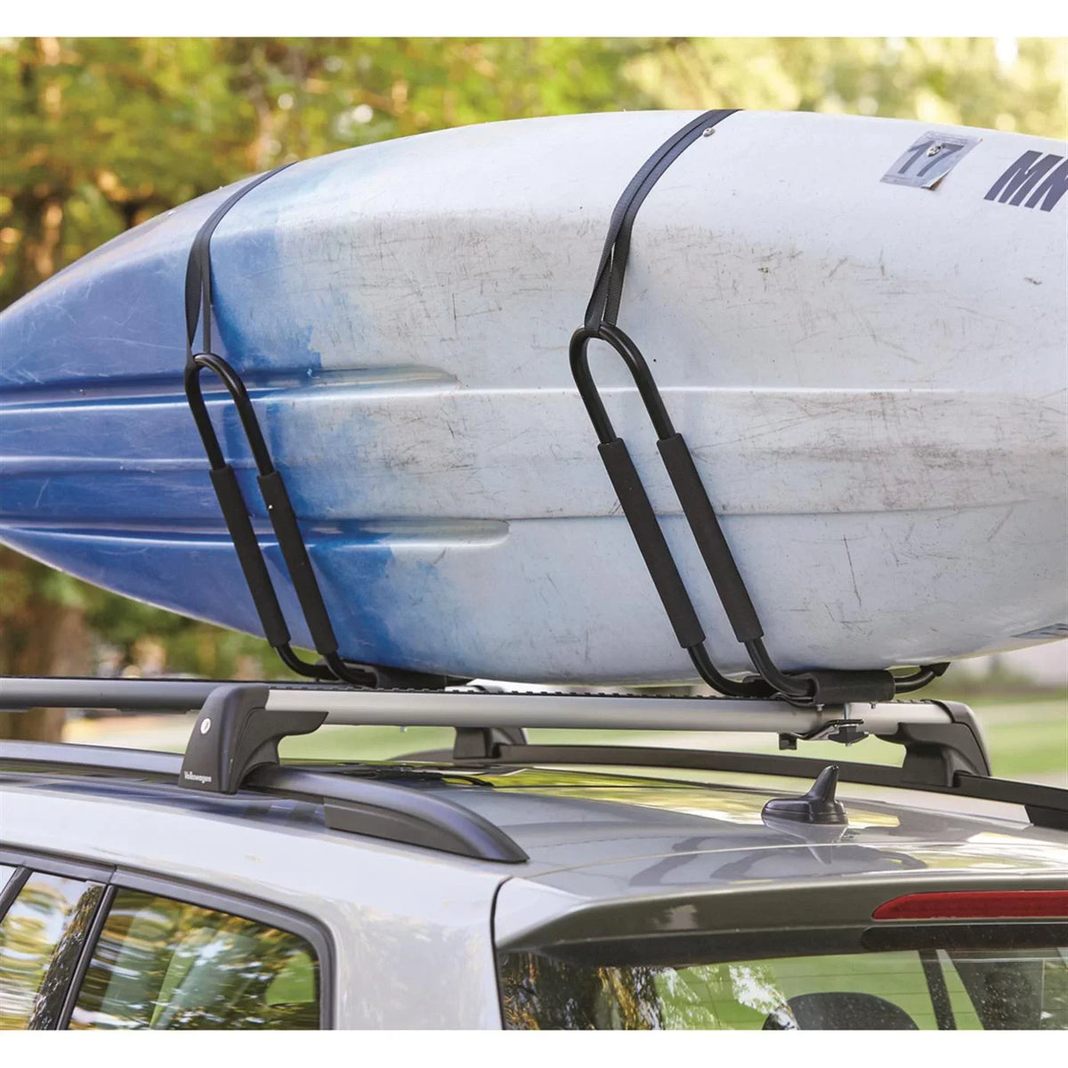 Guide Gear Universal Kayak Canoe Roof Rack, Car Top Cargo Carrier, J-bar