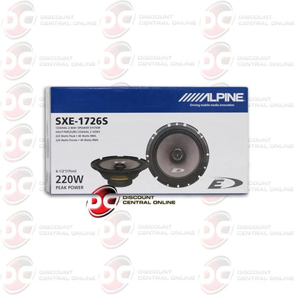 Alpine SXE-1726S 6.5" 2-way Car Audio Coaxial Speakers 220w Pair