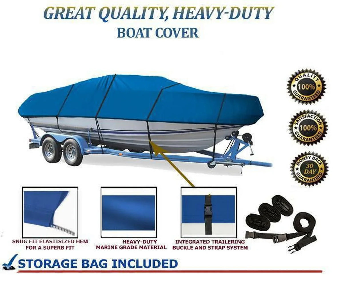 BLUE, top-notch premium vessel protector suitable for COBIA 14 TBR O/B ALL YEARS