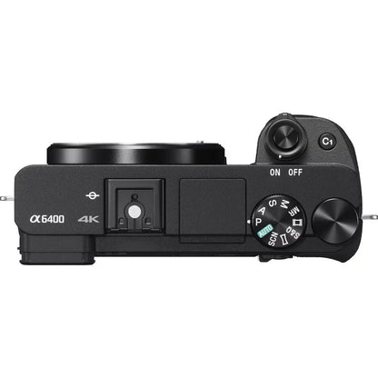 a6400 Mirrorless Camera +50mm f/1.8 OSS Lens (Black) +3 PC Filter +64GB