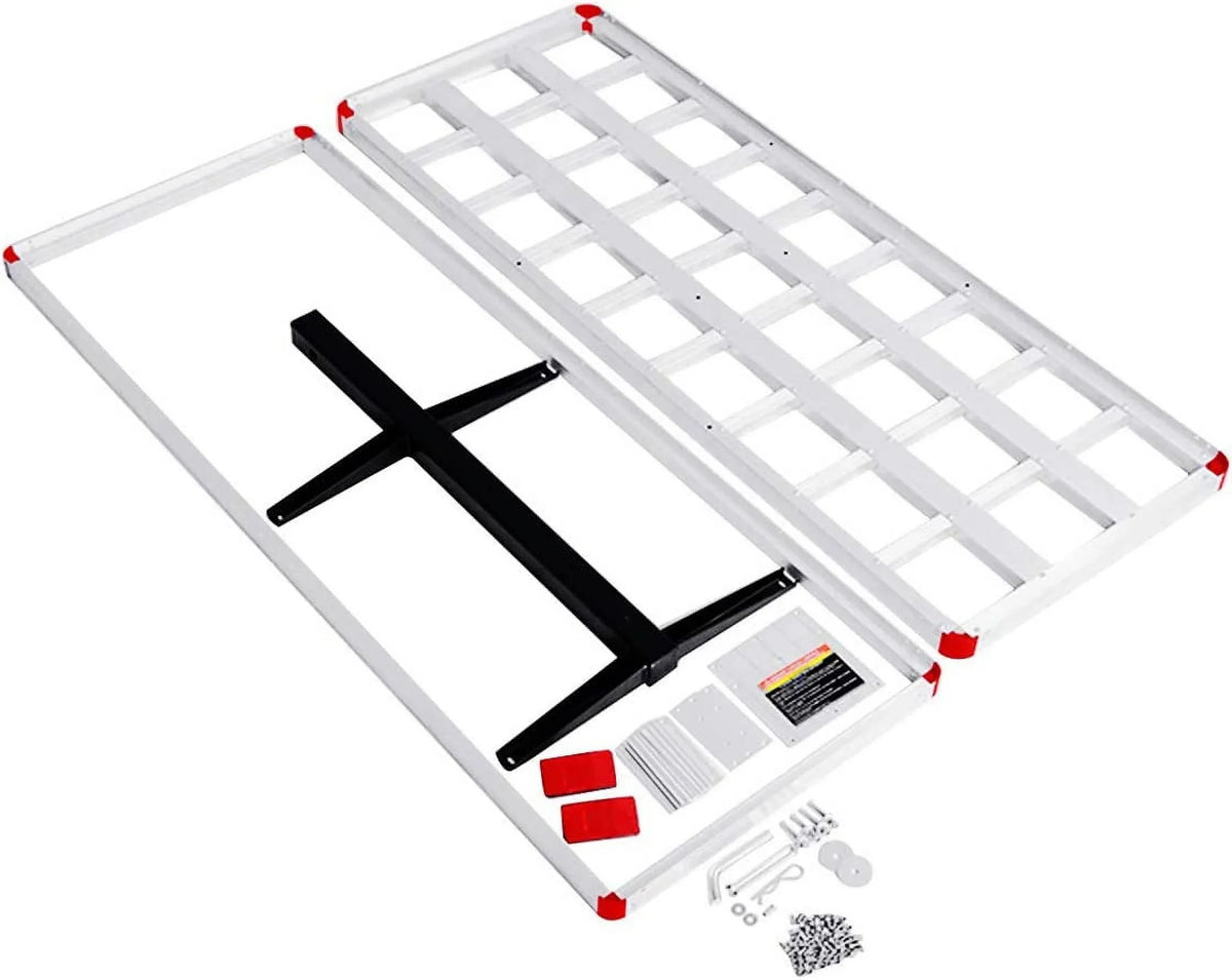 Hitch Cargo Carrier Fits 2” Receiver, 60” x 22” x 7” Mount Luggage Rack, Aluminum Trailer Vehicle Cargo Basket for SUV, Truck, Car, 500LBS Capacity