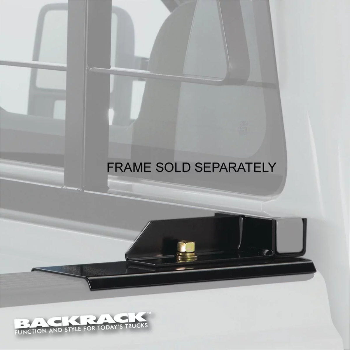 BACKRACK by RealTruck | Hardware Kit for use w/ Standard Bed, Black, No Drill appropriate with 1993-2014  Ranger; 1993 Mazda B2200/B2600; 1994-2009 Mazda B2300; 1998-2001 B2500; 1994-2009 B4000