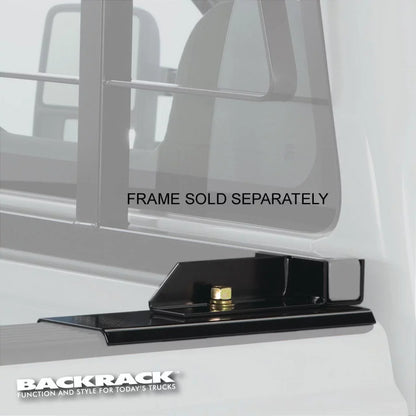BACKRACK by RealTruck | Hardware Kit for use w/ Standard Bed, Black, No Drill appropriate with 1993-2014  Ranger; 1993 Mazda B2200/B2600; 1994-2009 Mazda B2300; 1998-2001 B2500; 1994-2009 B4000