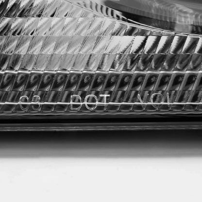 AKKON - For Chrysler Pacifica SUV Black Bezel Headlights Headlamp Front Lamps Replacement Left + Right Pair