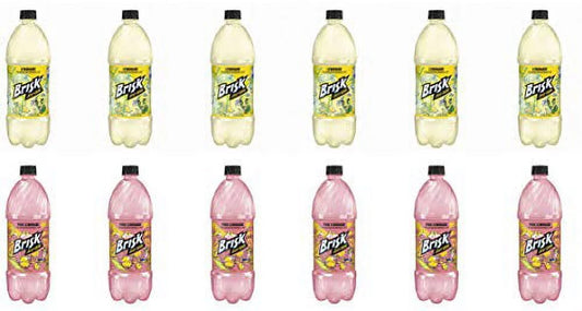 '- Brisk Lemonade Pack 1L Plastic Bottle, 12 Per Case, Lemonade , Lemonade