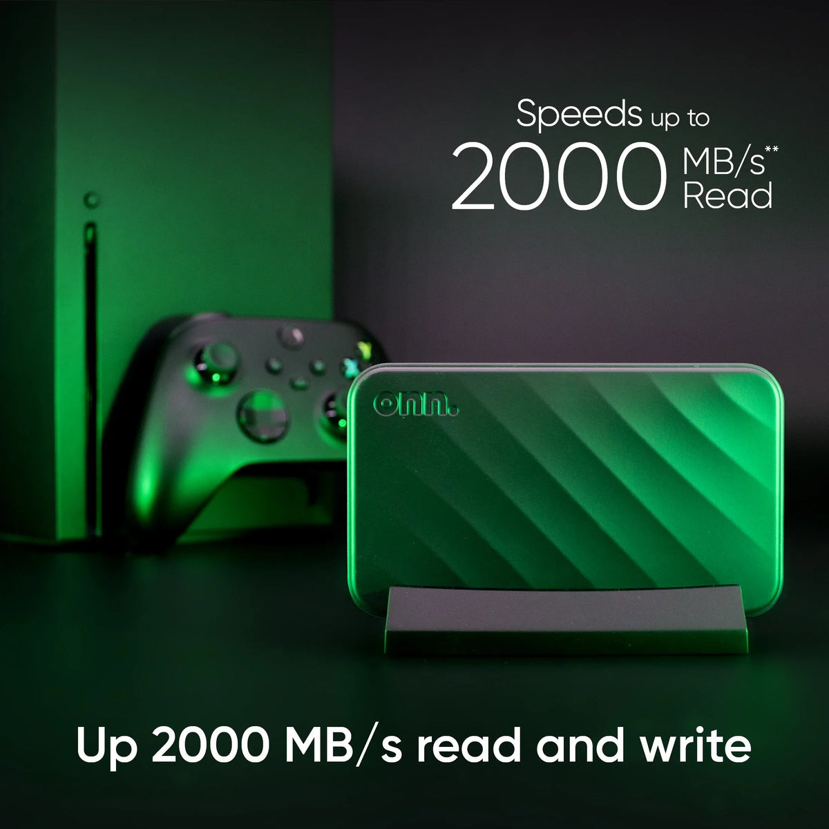 Gaming Portable SSD 1TB appropriate with Xbox One and Xbox Series X|S. onn