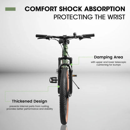 A24301 Ecarpat Mountain Bike 24 Inch Wheels, 21-Speed Mens Womens Trail Commuter City Mountain Bike, Carbon steel Frame Disc Brakes Thumb Shifter Front Fork Bicycles