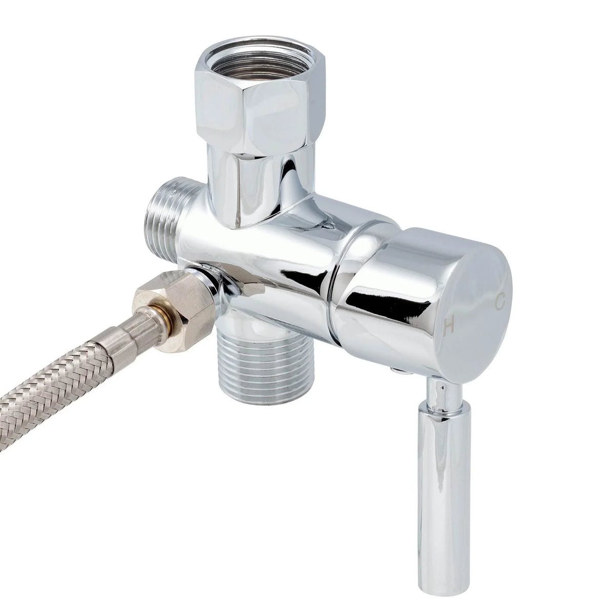 Brondell Hand Held Bidet Sprayer and Shattaf Hot Cold Mixing Valve Upgrade Kit