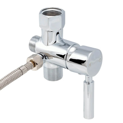 Brondell Hand Held Bidet Sprayer and Shattaf Hot Cold Mixing Valve Upgrade Kit