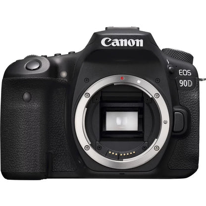 EOS 90D DSLR Camera With Sigma 18-35mm,  EF-S 55-250mm,  EF-S 10-18mm, Soft Padded Case, Memory Card, and More - Triple Lens Set