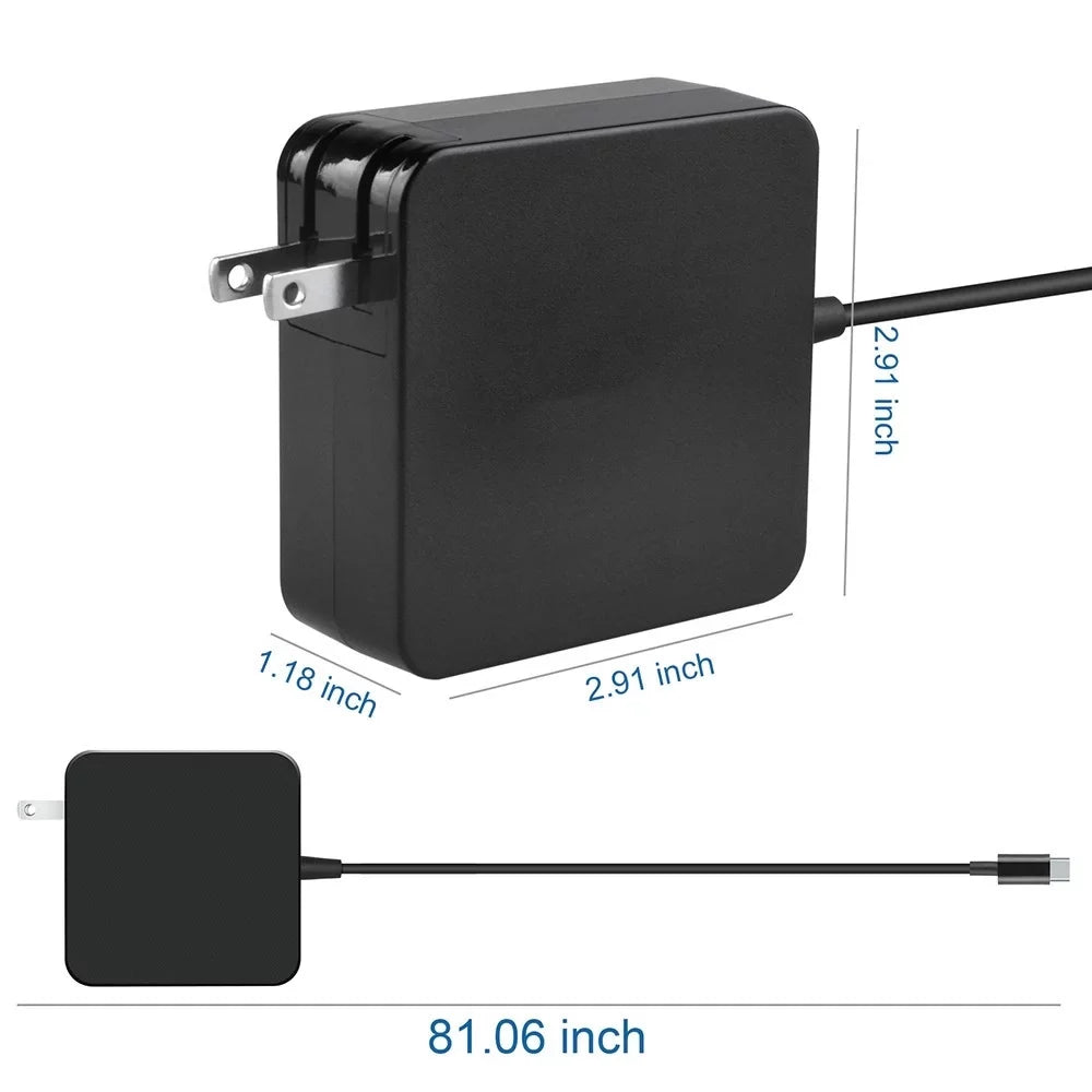 Aprelco 45W USB Type-C AC Adapter Charger suitable with  100e Chromebook 1st Gen Type 81ER