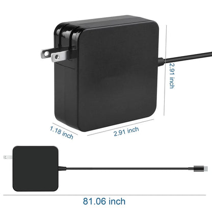 Aprelco 45W USB Type-C AC Adapter Charger suitable with  100e Chromebook 1st Gen Type 81ER