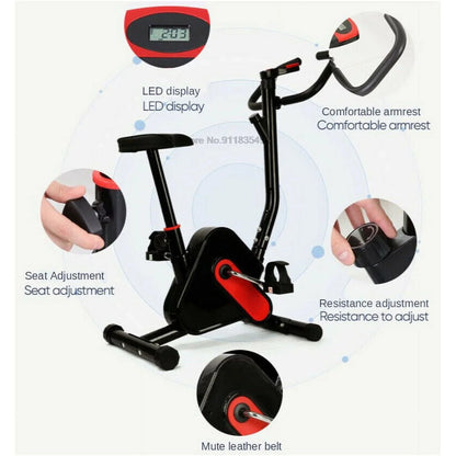 iMeshbean Exercise Bike Fitness Cycling Stationary Bicycle Cardio Workout Indoor