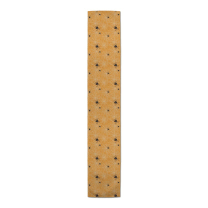 Creative Products Orange Spider Web Pattern 16 x 90 Poly Twill Table Runner
