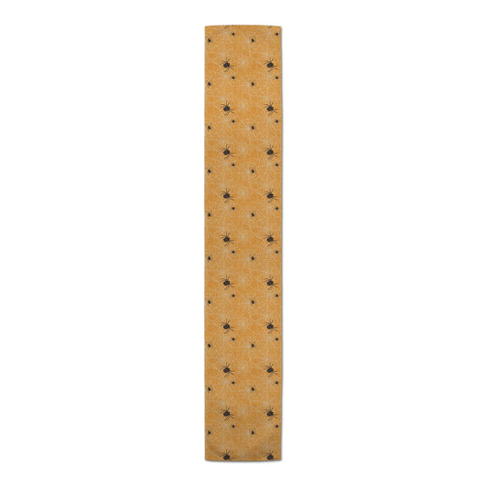 Creative Products Orange Spider Web Pattern 16 x 90 Poly Twill Table Runner