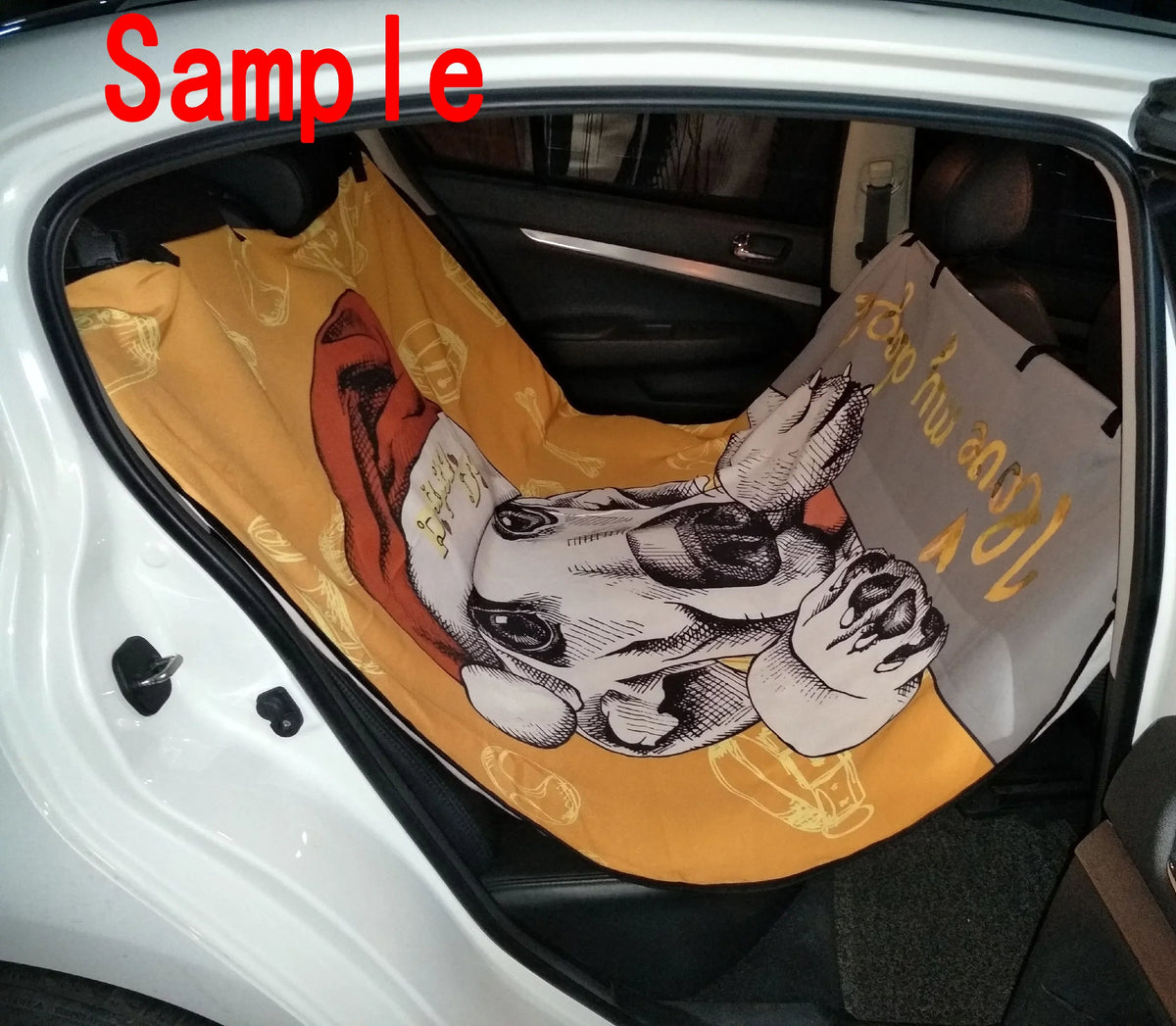 GCKG Colorful Sealife Starfish Crab Pet Car Seat protector Dog Car Seat Mat Hammock Cargo Mat Trunk Mat For Cars Trucks and SUV 54x60 inches