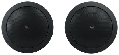 (4) JBL CONTROL 14C/T-BK 4" 25w 70v Black In-Ceiling Speakers+Amplifier