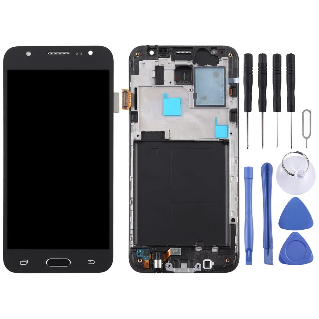 Cellphone Spare Parts  TFT LCD Screen for Galaxy J5  / J500F Digitizer Full Assembly with Frame