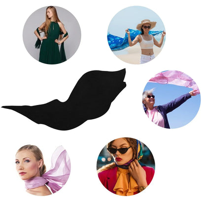 FREEAMG Blank Blackboard Wall Silk Long Scarf for Women Large Oblong Sunscreen Shawls Wraps Neck Headscarf Hair Wraps Gift Packed