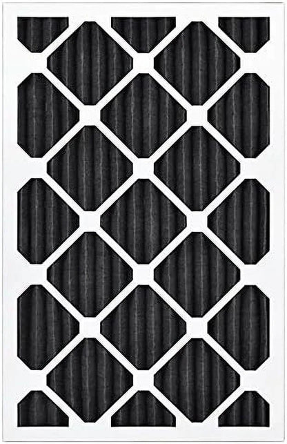 Airx ODOR 16X25x1 MERV 8 Carbon Pleated Air Filter - Made In The - Box Of 6