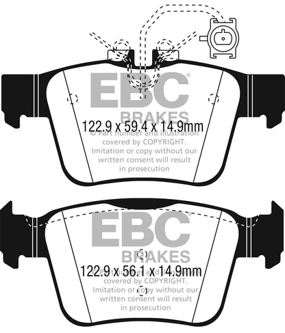 EBC Brakes Redstuff Premium Fast Street Pad For All Engine Sizes Fits select: 2018-2022 ALFA ROMEO STELVIO, 2017-2022 ALFA ROMEO GIULIA