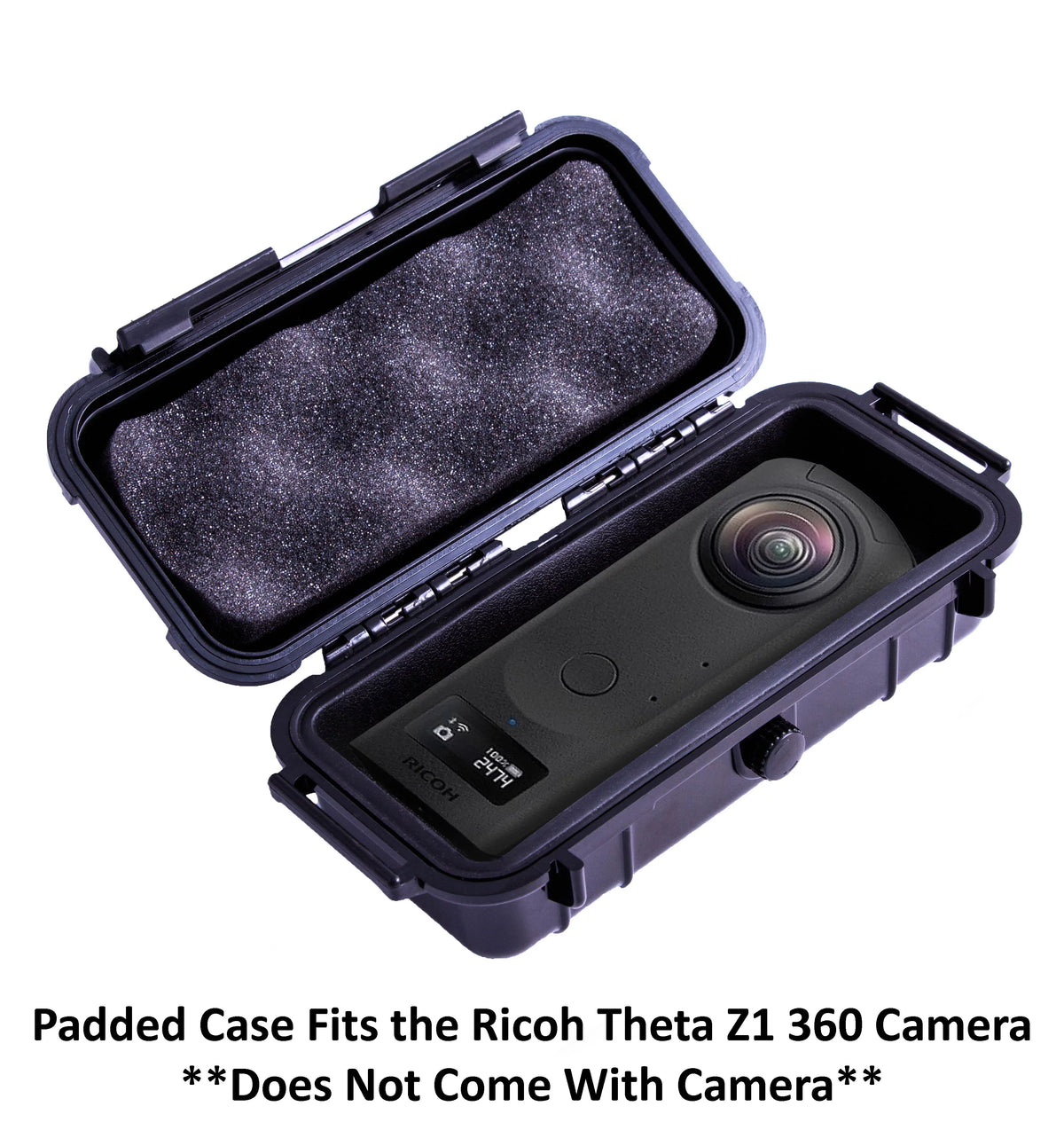 Casematix 7 Inch Waterproof 360 Action Camera Case suitable with Ricoh Theta Z1 360 Degree Camera