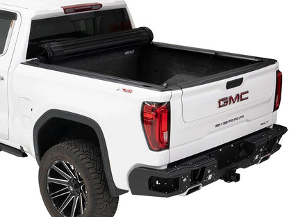 BAK by RealTruck Revolver X4s Hard Rolling Truck Bed Tonneau shield | 80131 | appropriate with 2019 - 2023 Chevy/GMC Silverado/Sierra, works w/ MultiPro/Flex tailgate 6' 7" Bed (79.4")