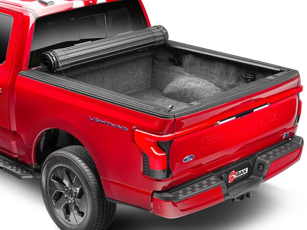BAK by RealTruck Revolver X4s Hard Rolling Truck Bed Tonneau shield | 80131 | appropriate with 2019 - 2023 Chevy/GMC Silverado/Sierra, works w/ MultiPro/Flex tailgate 6' 7" Bed (79.4")