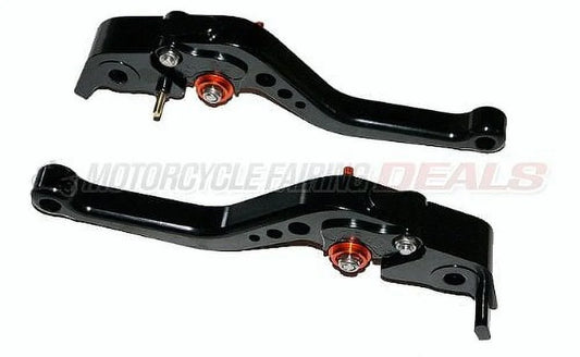 Ducati S4RS (2006 - 2008) and Multistrada 1200 (2010 - 2012) Adjustable Shorty Brake Clutch Lever Black Color