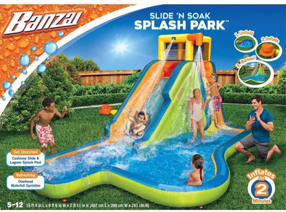 Banzai Inflatable Slide 'N Soak Splash Part moisture Park