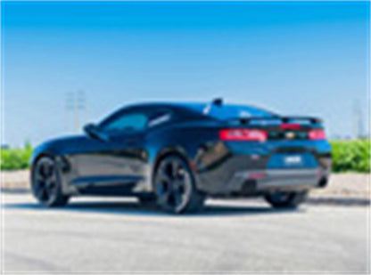 Black Carbon Fiber Round Tips; w/o NPP-Dual Mode Exhaust; Single Split Rear Exit;. Right And Left Hand Mufflers/Clamps/4.5 x 5.75 in. Borla 11923CFBA ATAK Axle-Back Exhaust System; 2.75 in.; Incl